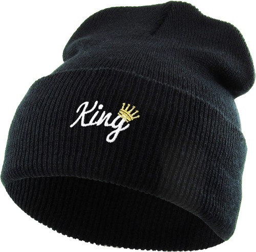 Sombrero de esquí gorro bordado puños tejido gorra de invierno henny salvaje papá puño - Imagen 42 de 69