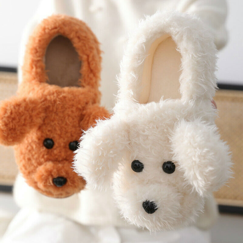 Fluffy dog cheap slippers