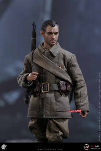 Figura de acción POPTOYS 1/12 CMS010 francotirador soviético Vasily soldado muñeca modelo juguete - Imagen 6 de 10