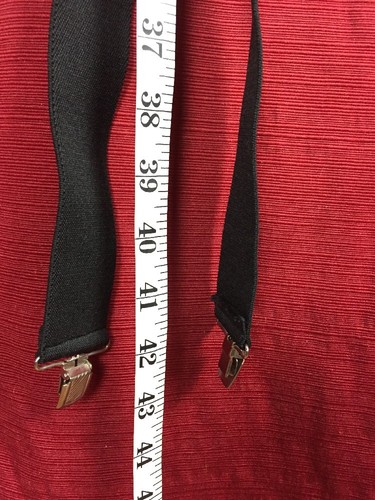Courvoisier Black Suspenders With Silver Hardware - Picture 8 of 9
