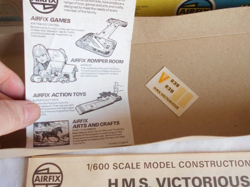 Kit Airfix Vintage Escala 600 HMS Victorious Portaaviones - Imagen 3 de 3