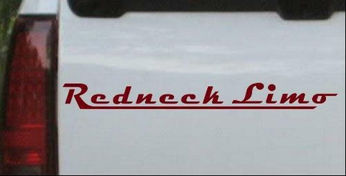 Redneck Limo Car or Truck Window Laptop Decal Sticker - Picture 20 of 32