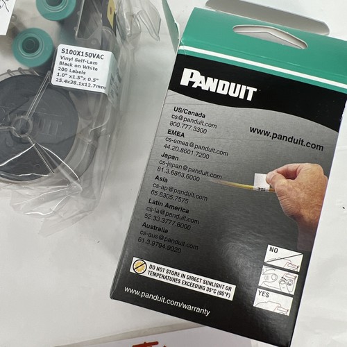 NEUF (S100X150VAC) PANDUIT Cassette d'étiquettes auto-laminante P1 - 200 étiquettes pour LS8 - Photo 8/9