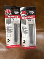 Lot of 2 J-B Weld TANKWELD: Fuel Resistant Epoxy Putty 2   1oz Tubes #8217
