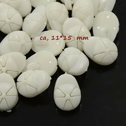 12 Knöpfe Kunststoff Stegknopf Eis Kirsche Hut AnanasPilz Apfel HerzKinderknöpfe - Bild 5 von 14