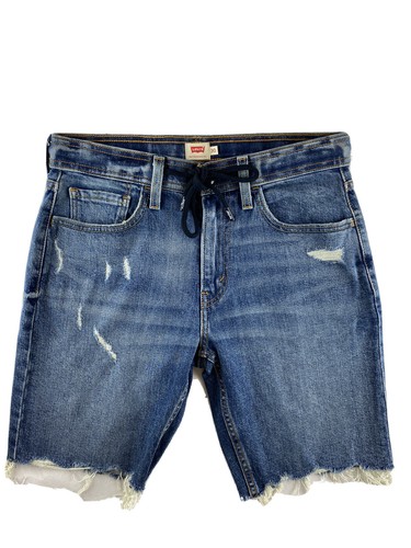 Levis Jeansshorts für Herren, blau, mit Kordelzug, original nagelneu - Bild 1 von 12