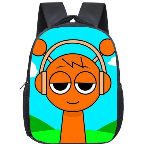 Cartoon Sprunki 12" Rucksack Schulranzen Junge & Mädchen Incredibox Schultasche klein - Bild 23 von 47