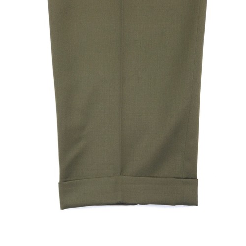JB Britches Nordstrom Dress Pants Mens 30x28 100% Wool Pleated Cuffed Green EUC - Picture 5 of 8