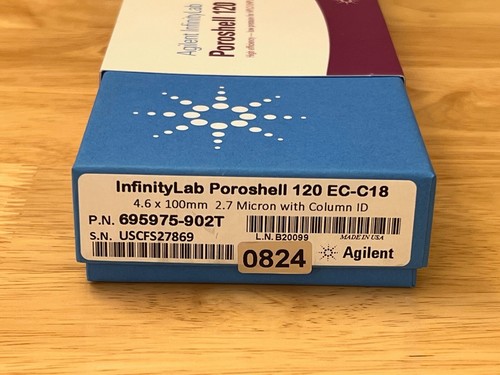 Agilent 695975-902T Poroshell 120 EC-C18, 4.6 x 100 mm, 2.7 μm HPLC Column - Picture 2 of 6