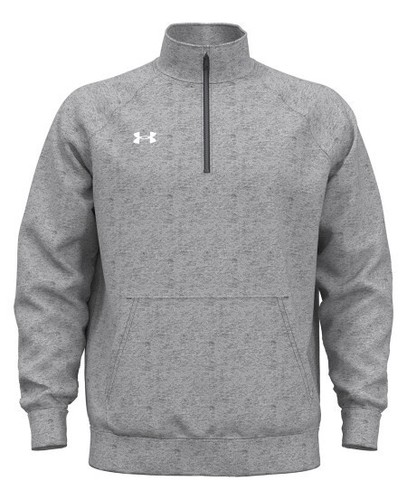 Under Armour - Rival Fleece Quarter-Zip Pullover - 1386016, golf shirts, dad gif - Picture 4 of 6
