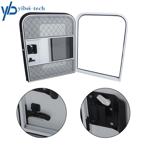 Passenger & Driver RV Camper Teardrop Trailer Door 23"~30" × 32"~44" Entry Door - Picture 11 of 25