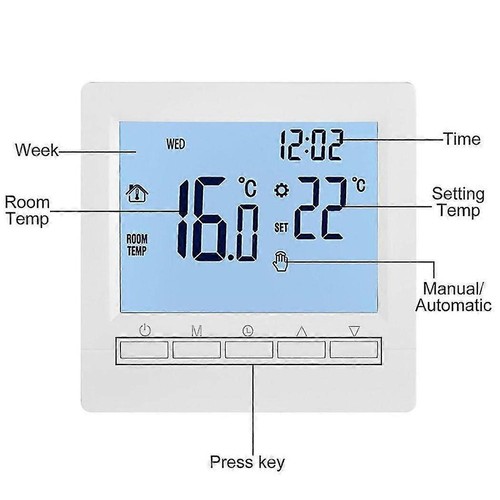 Digital Thermostat Programmable Gas Boiler Heating Temperature Regulator - Picture 18 of 20