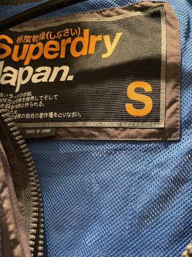 Superdry Original Windcheater Japan style Small Men's Blue Ski Cold Snow Coat - Picture 6 of 6