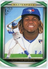 E443 VLADIMIR GUERRERO JR RC GREEN MASTERPIECE 2019 TOPPS GALLERY /250 BLUE JAYS