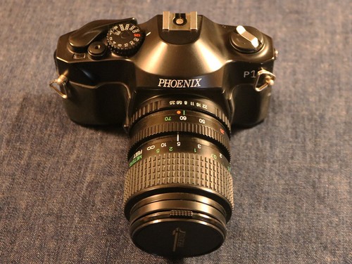 Phoenix P1 SLR 35mm Camera w/ MF 35-70mm Lens, Made In Japan, Manual, Film