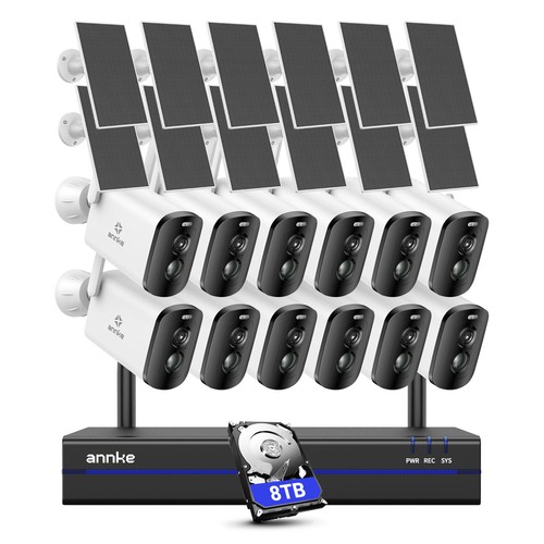 ANNKE 4MP Wireless Security Camera System Wifi Solar Battery Powered 2 Way Audio - Picture 3 of 23