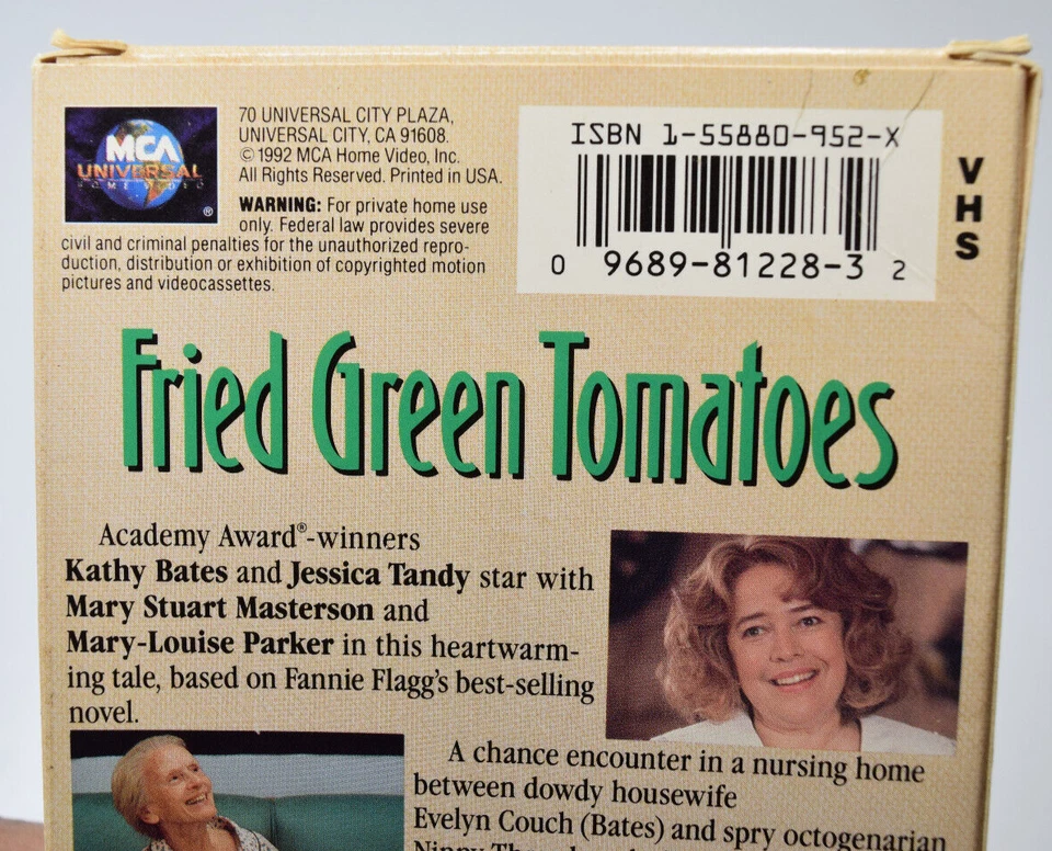 Жареные зеленые помидоры в главной роли Мэри Стюарт Мастерсон, MCA Universal 1991 видеокассеты - Изображение 3 из 4