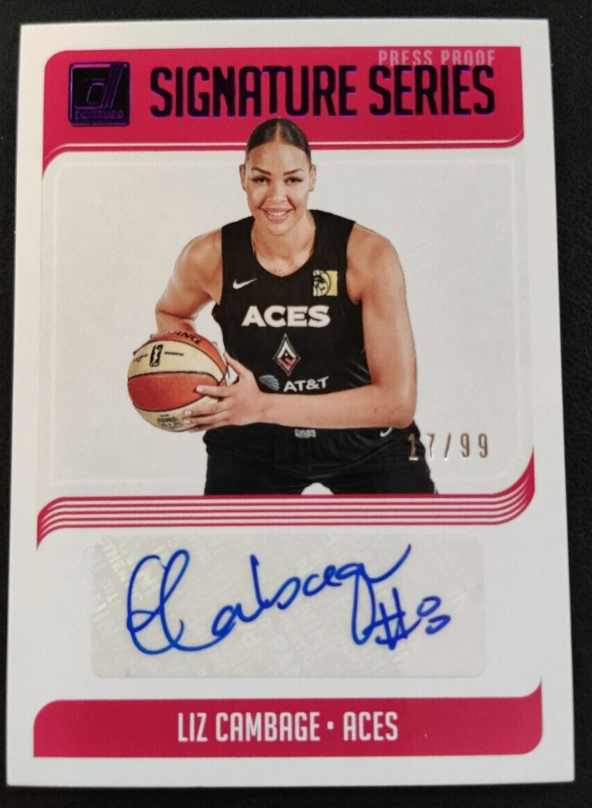 2019 Donruss WNBA Press Proof Purple/99 Auto Liz Cambage +(1)Bonus Red Prizm/275