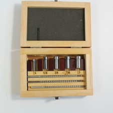 New 9 Pcs/set HSS Inch Size Keyway Broaches with 5 Pcs Bushings and 1 Shim