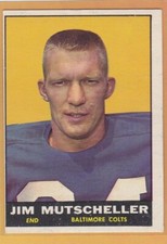 1961 TOPPS FOOTBALL JIM MUTSCHELLER #5 COLTS EX+ *80466