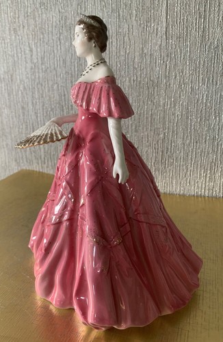 ROYAL WORCESTER KNOCHEN PORINA DAMENPUPPE ELIZABETH DIE KÖNIGIN MUTTER LTD ED PERFEKT - Bild 5 von 8