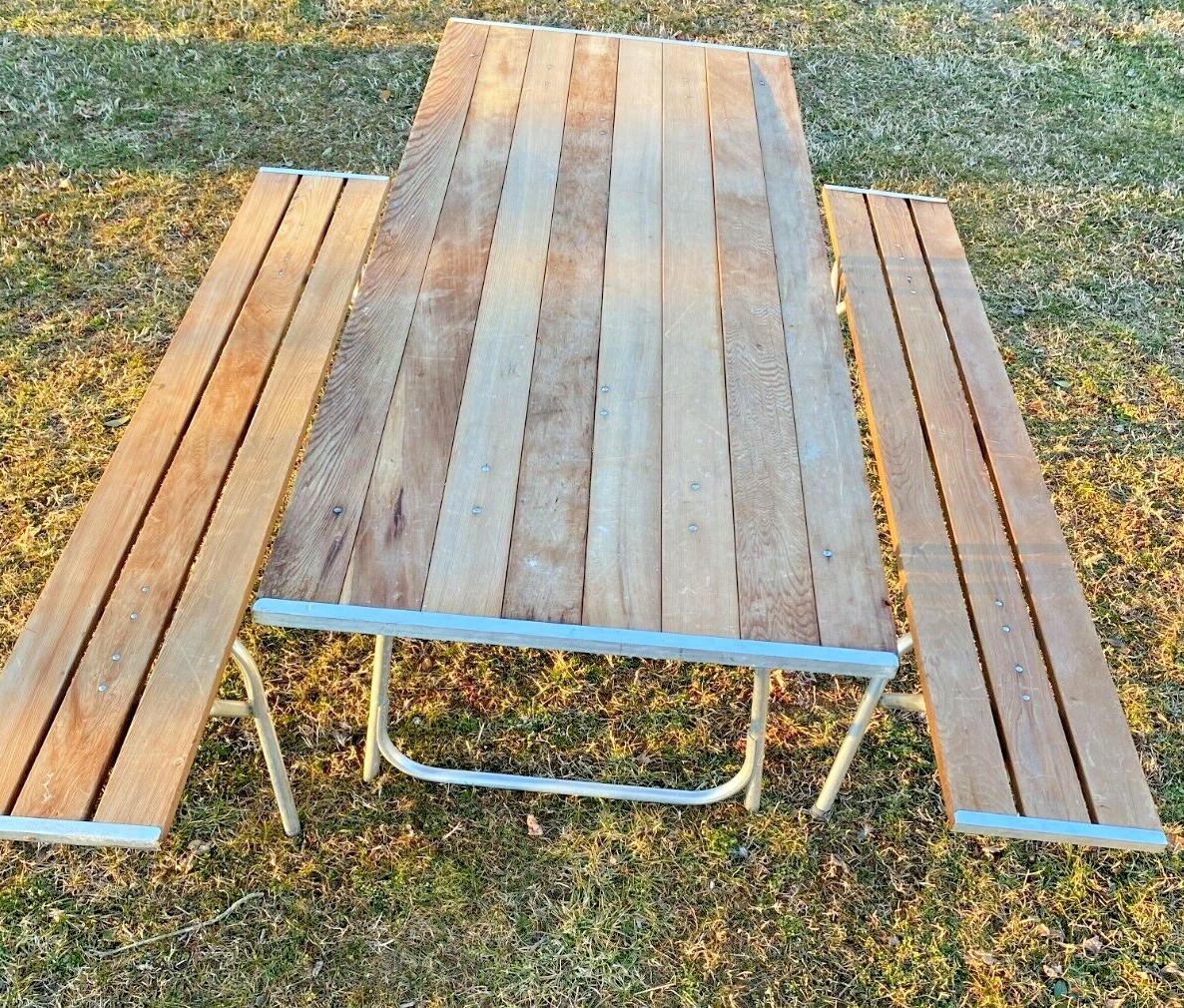 テーブル・チェア・ハンモック CAPTAIN STAG WOOD PICNIC TABLE VINTAGE Captain Stagg (Captain STAG) Laforet DX Aluminum Picnic