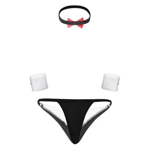Smoking Tanga Slip Kellner Kostüme Herren Dessous Set Boxer Stripper Clubwear - Bild 14 von 93