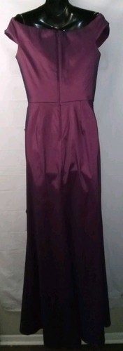 Tadashi Shoji VALERY SCHULTERFREI TAFTAFT Pflaumenkleid Gr. 8 - Bild 4 von 8