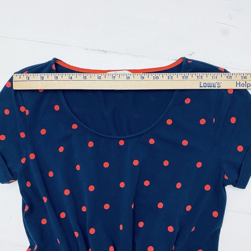 Boden Hallie Jersey Polka Dot Pullover Elastic Waist Midi Dress Womens SZ 6P - Picture 9 of 17