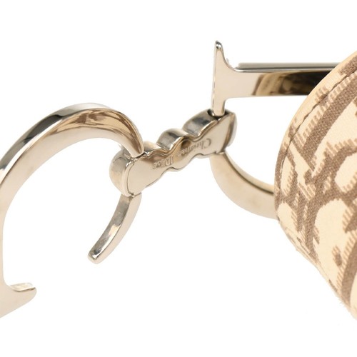 Christian Dior Beige Canvas Saddle Handbag 01RU1024 175613 - Picture 7 of 10