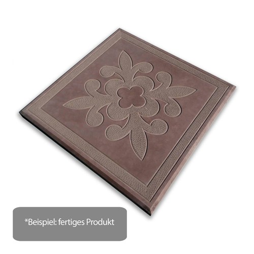 Gießform Schalungsform 30x30cm Terrassenplatte Gehwegplatte - französische Lilie - Bild 4 von 5