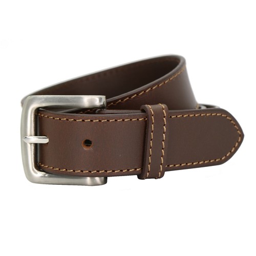 New Genuine Full Grain Leather Belt Mens Jeans Premium Quality - 35mm Single - Picture 11 of 20