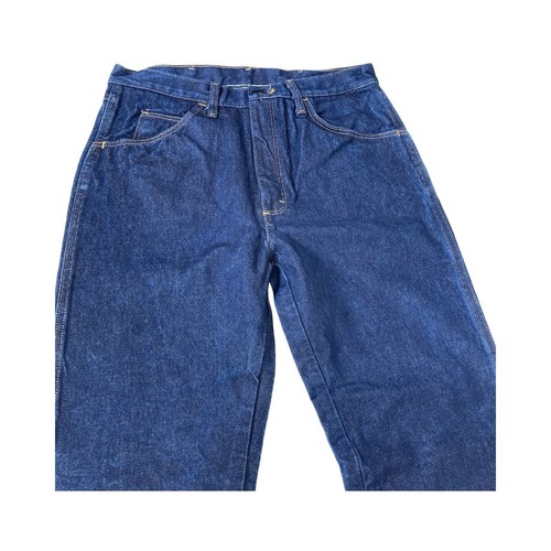 Rustler Mens Straight Leg Jeans Size 34 x 34 Actual Size 33 x 34 Blue Dark Wash - Picture 6 of 10