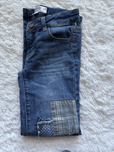 "Annie" Collection By Target girls sz. 8 patchwork jeans. Cute, fun - Picture 13 of 13
