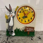 Janex Bugs Bunny 1974 Wind-Up Talking Alarm Clock- for parts only