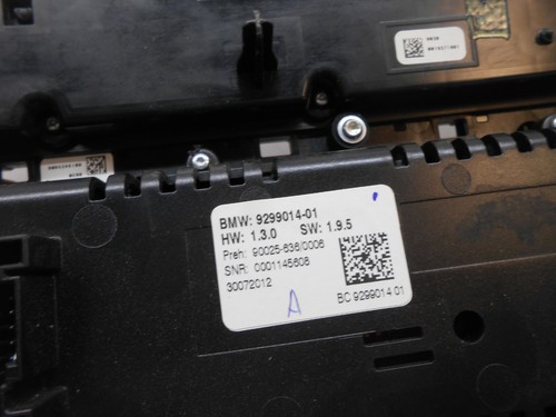BMW 528I 535I 2013 control de clima con reproductor de CD FABRICANTE DE EQUIPOS ORIGINALES 9299014 AS0284 - Imagen 9 de 10