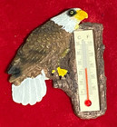 Vintage thermometer refrigerator magnet American Bald Eagle