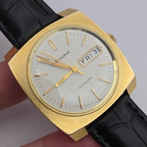 Vintage BULOVA men's automatic watch 11ANACB 23Jewels day/date swiss 1970 - Picture 7 of 22