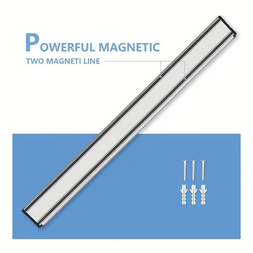 Magnetic Knife Holder Rack Knives Tool Shelf Magnet 31/41/46cm Optional Kitchen - Picture 5 of 17