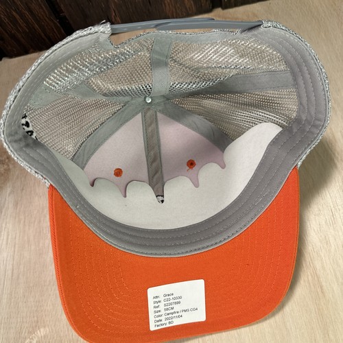 Gorra de contratistas mecánicos del sureste gorra de camionero naranja gris Snapback trabajo HVAC - Imagen 7 de 11