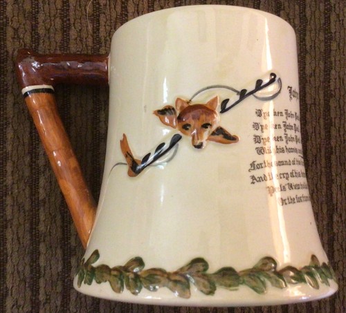 Fox Hunt Hunting John Musical Short Mug Peel Crown Devon - Picture 3 of 7