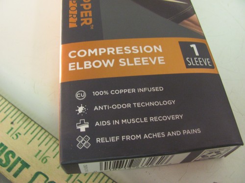 Tommie Copper Compression Elbow Sleeve, Size Large/X-Large - Picture 2 of 5