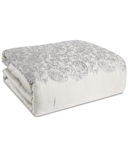Hallmart Collectibles Siya Floral Embroidered Satin 10-Pc. Comforter Set - FULL - Bild 3 von 8