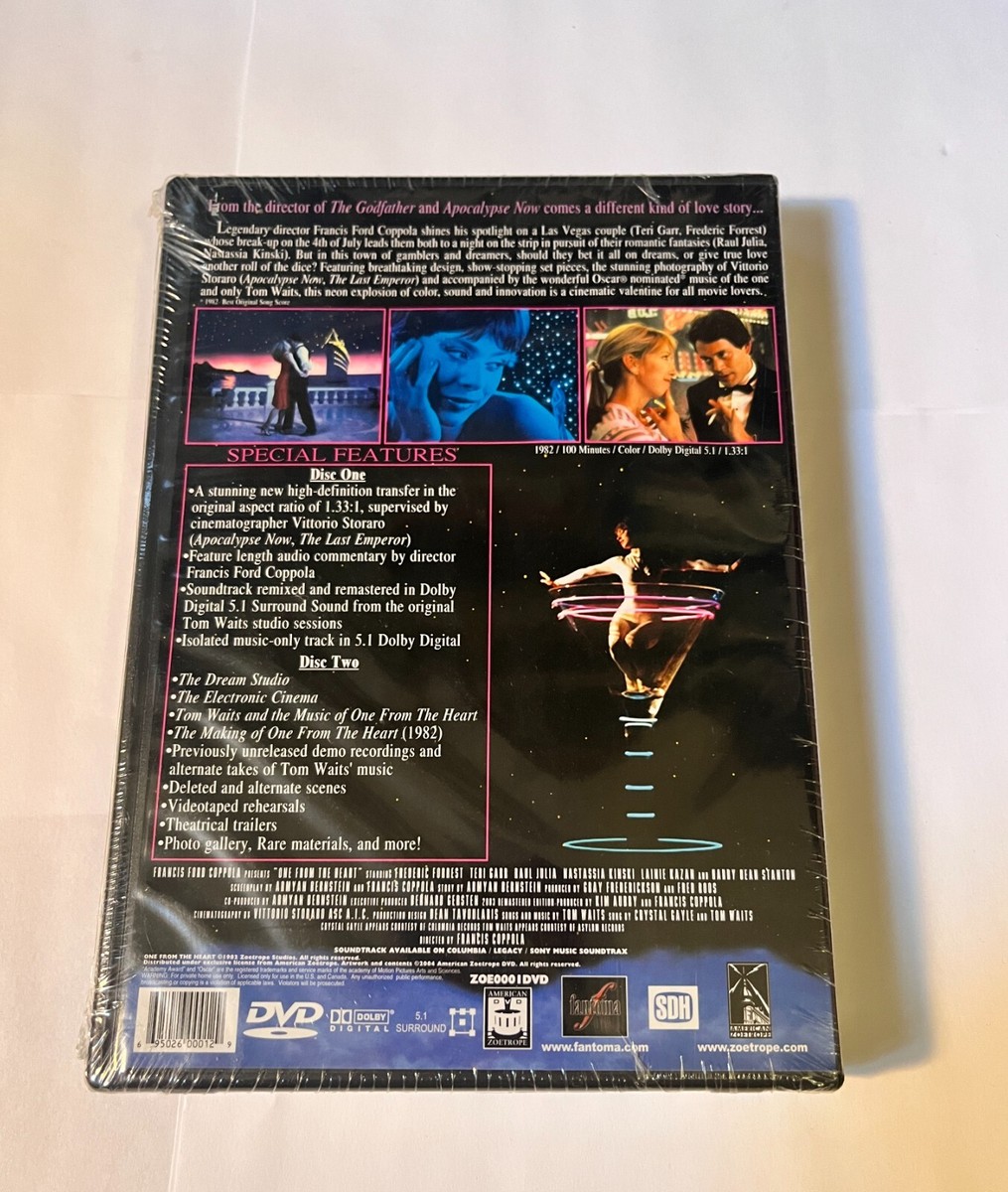One from the Heart (DVD, 2004, 2-Disc Set) Francis Ford