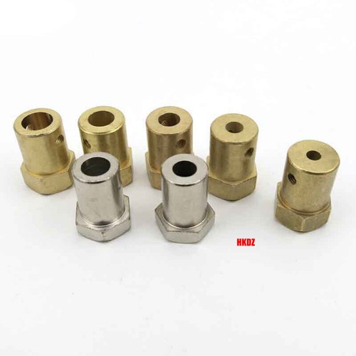 Brass Hex Motor Shaft Coupling Joint 2mm-8mm Adaptor for RC Model Car Boat Wheel - Picture 9 of 23