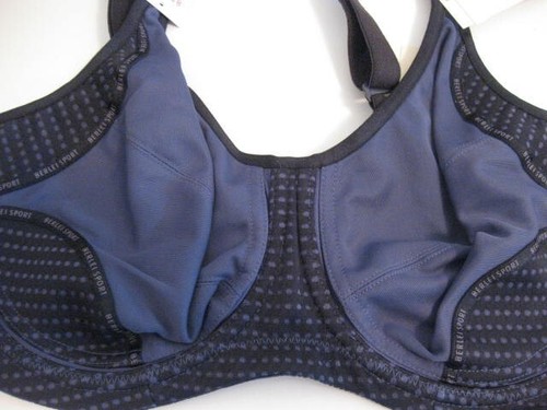 Berlei ELECTRIFY MESH UNDERWIRE Sports Bra 14E Navy 2-tone blue Rrp $65 - Picture 8 of 8