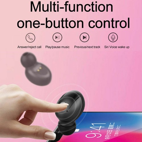 Mini Bluetooth Wireless Headset Earphones Stereo Earbuds with Charging Case - Picture 2 of 12