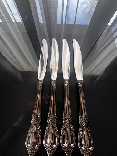 Oneida Raphael Set of 4 Dinner Knives Distinction Deluxe Stainless NEW - Picture 9 of 11