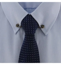 Ky & Co Gun Metal Gray Collar Clip Bar Mens Jewelry 2 1/2" Made in USA