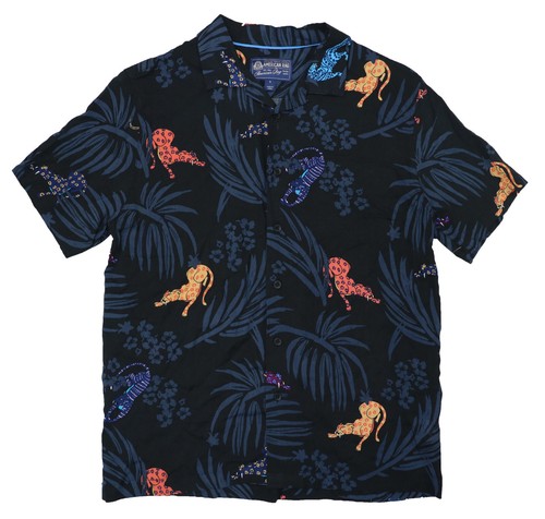 American Rag Lightweight Rayon Short Sleeve Button Down Shirt NWT - Picture 3 of 8